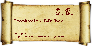 Draskovich Bíbor névjegykártya